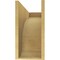 Ekena Millwork 9"W x 27"D x 18"H Classic Legacy Rough Cedar Woodgrain TimberThane Corbel, Primed Tan CORUR09X27X18LGYRCPR - alternate 3